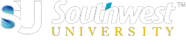 Southwest University logo white